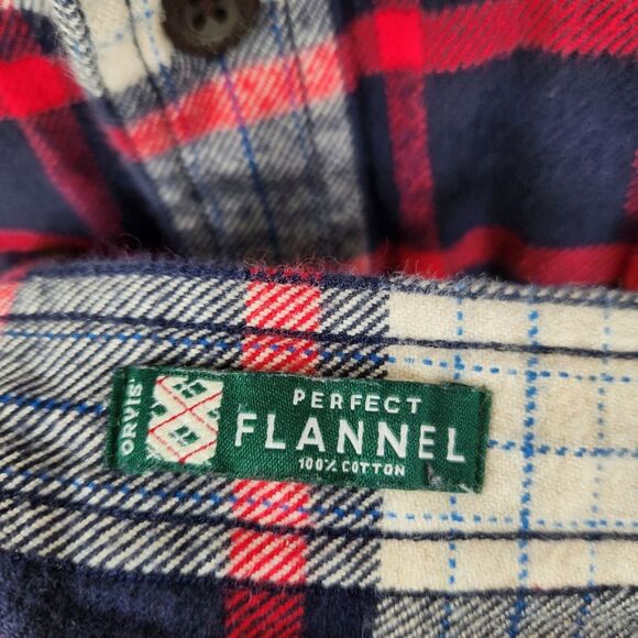 Orvis The Perfect Flannel Long Sleeve Full Button Down Schacket XXL - Picture 7 of 7